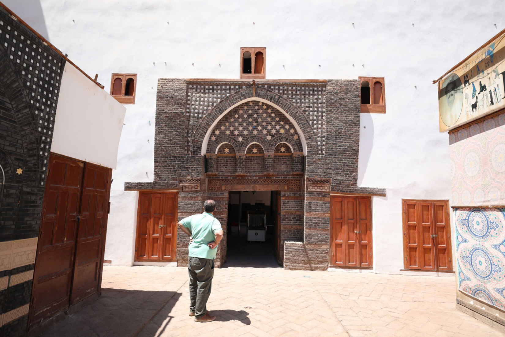Main gate of Wakalat al-Geddawi, a late 18th-century Mamluk caravanserai restored for adaptive reuse as a crafts and cultural centre. AKTC / Ahmed Mostafa. Main gate of Wakalat al-Geddawi, a late 18th-century Mamluk caravanserai restored for adaptive reuse as a crafts and cultural centre. AKTC / Ahmed Mostafa.