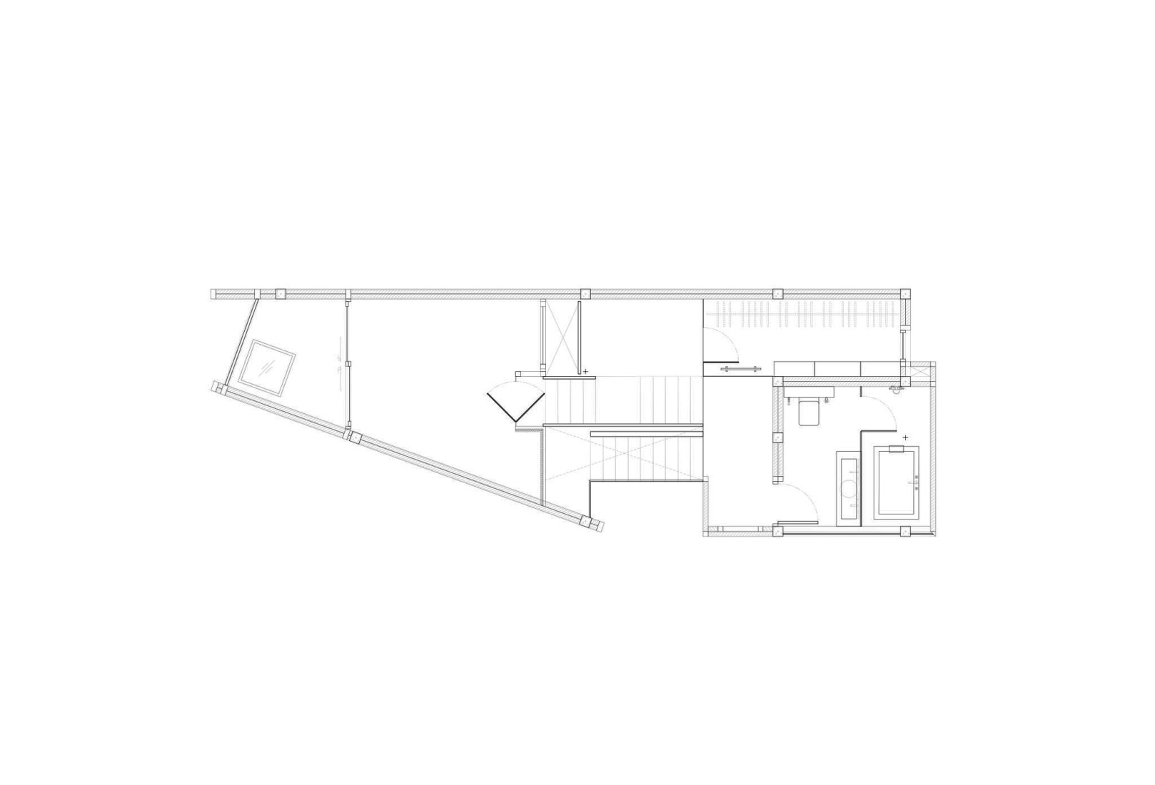 Plano de primera planta. Casa AA por PHTAA. Plano de primera planta. Casa AA por PHTAA.