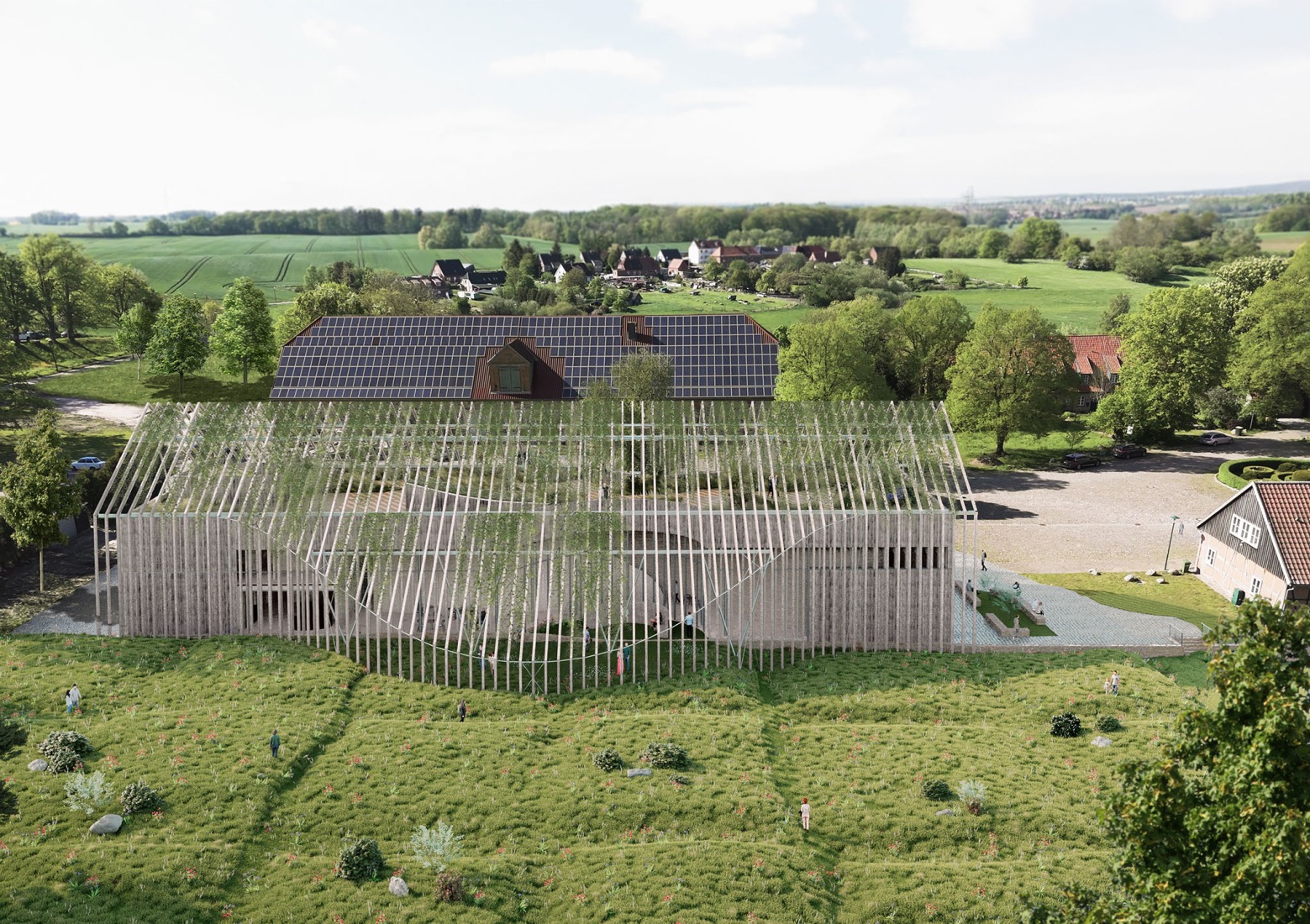 Museo Ehrhardt por Kéré architecture y HK Architekten. Visualización por Kéré architecture. Museo Ehrhardt por Kéré architecture y HK Architekten. Visualización por Kéré architecture.