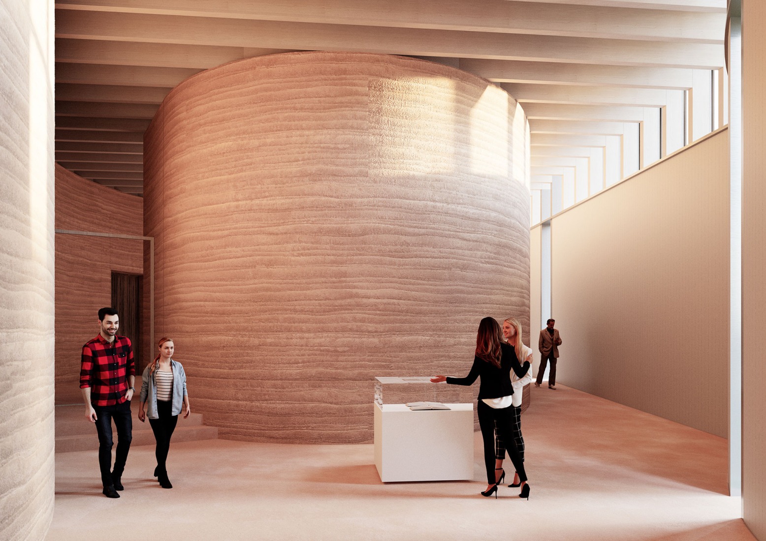 Museo Ehrhardt por Kéré architecture y HK Architekten. Visualización por Kéré architecture. Museo Ehrhardt por Kéré architecture y HK Architekten. Visualización por Kéré architecture.