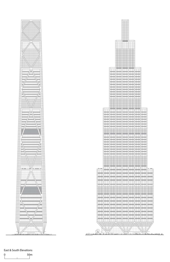 Elevations. JPMorganChase’s New HQ by Foster + Partners.  Elevations. JPMorganChase’s New HQ by Foster + Partners.