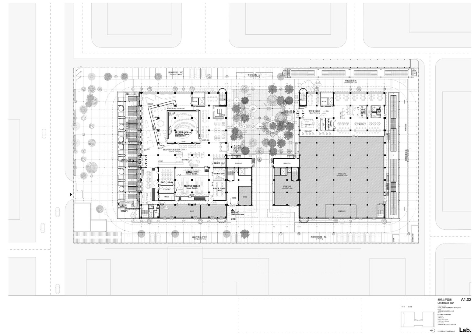 Plano de primera Plano de planta primera. SPARK 761, Centro de Innovación y Desarrollo Digital de Pekín por llLab.planta. SPARK 761, Centro de Innovación y Desarrollo Digital de Pekín por llLab.
