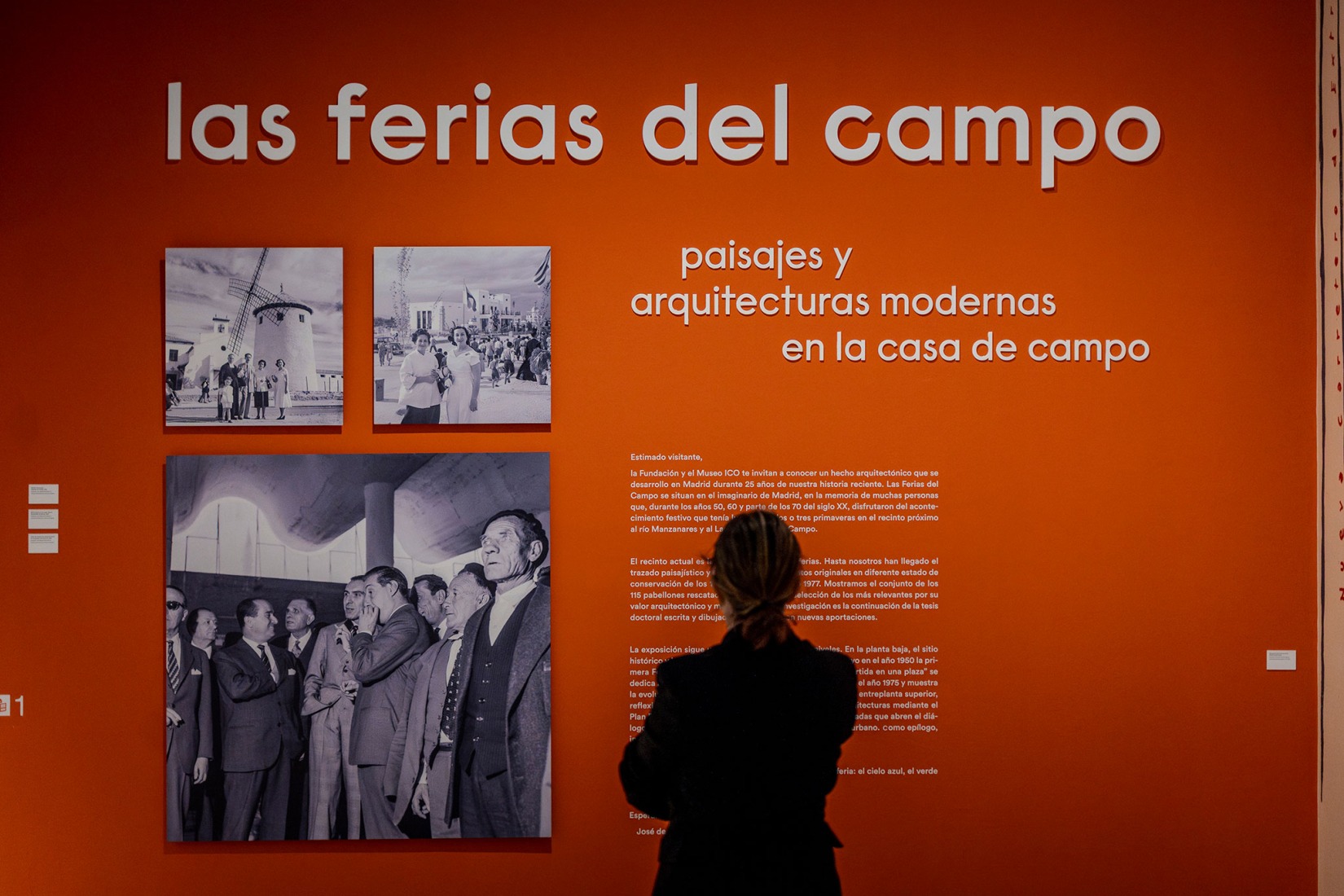 Exhibition hall view of the Country Fairs. Landscapes and modern architecture at the Casa de Campo. Photograph by Julio César González.