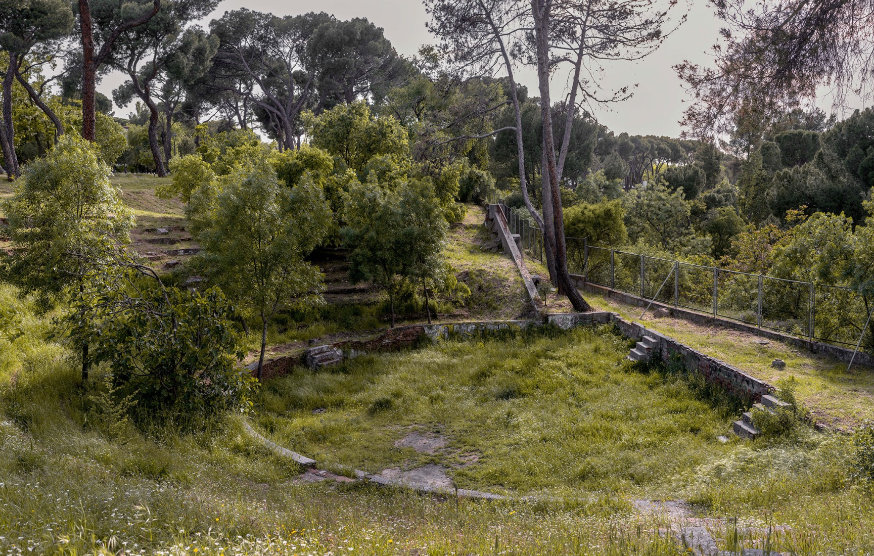 Views of the Casa de Campo fairgrounds in Madrid today. Photograph by Luis Asín.