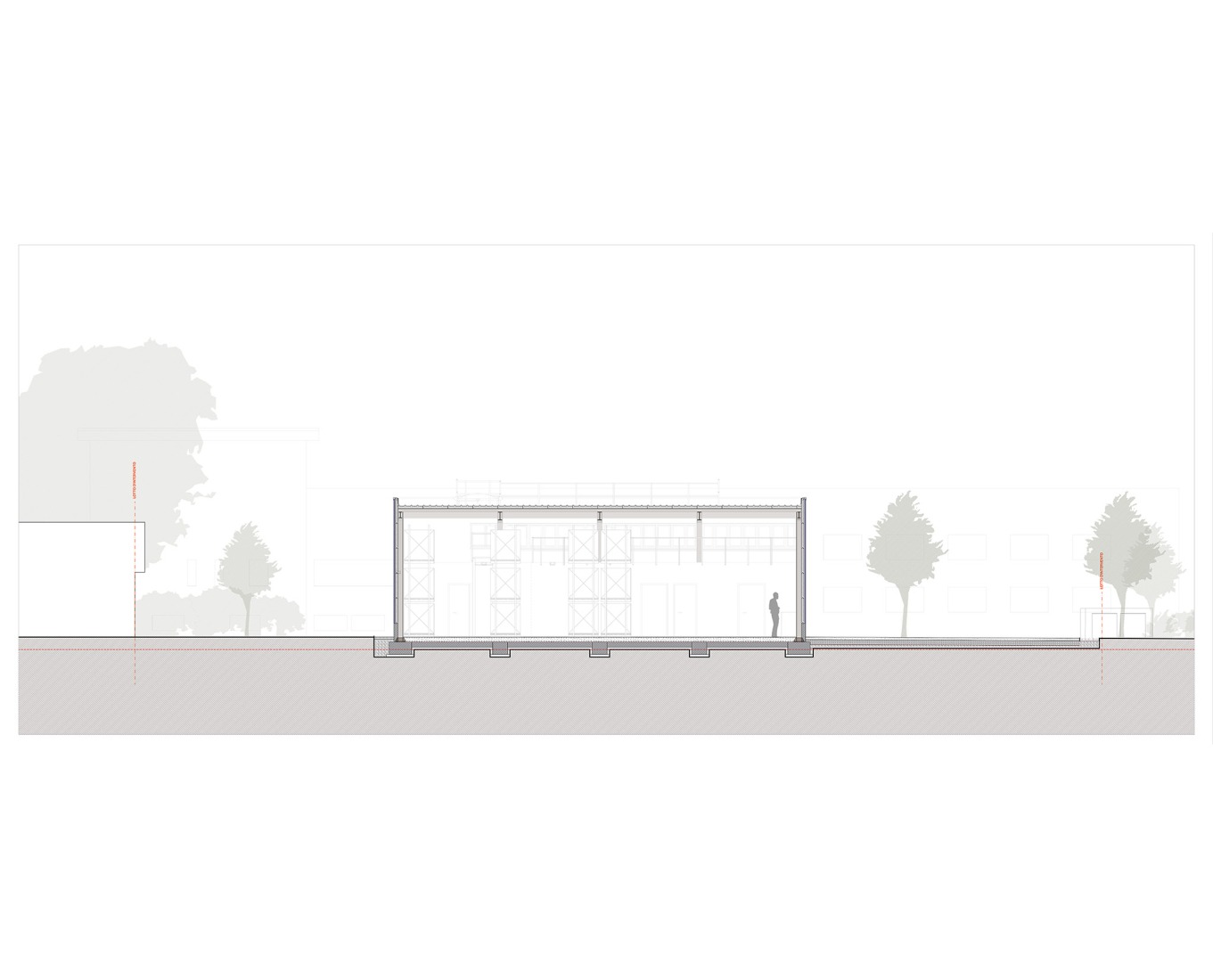 Sección anexo. Distrito Solidario de Cesena por Pier Currà Architettura. 