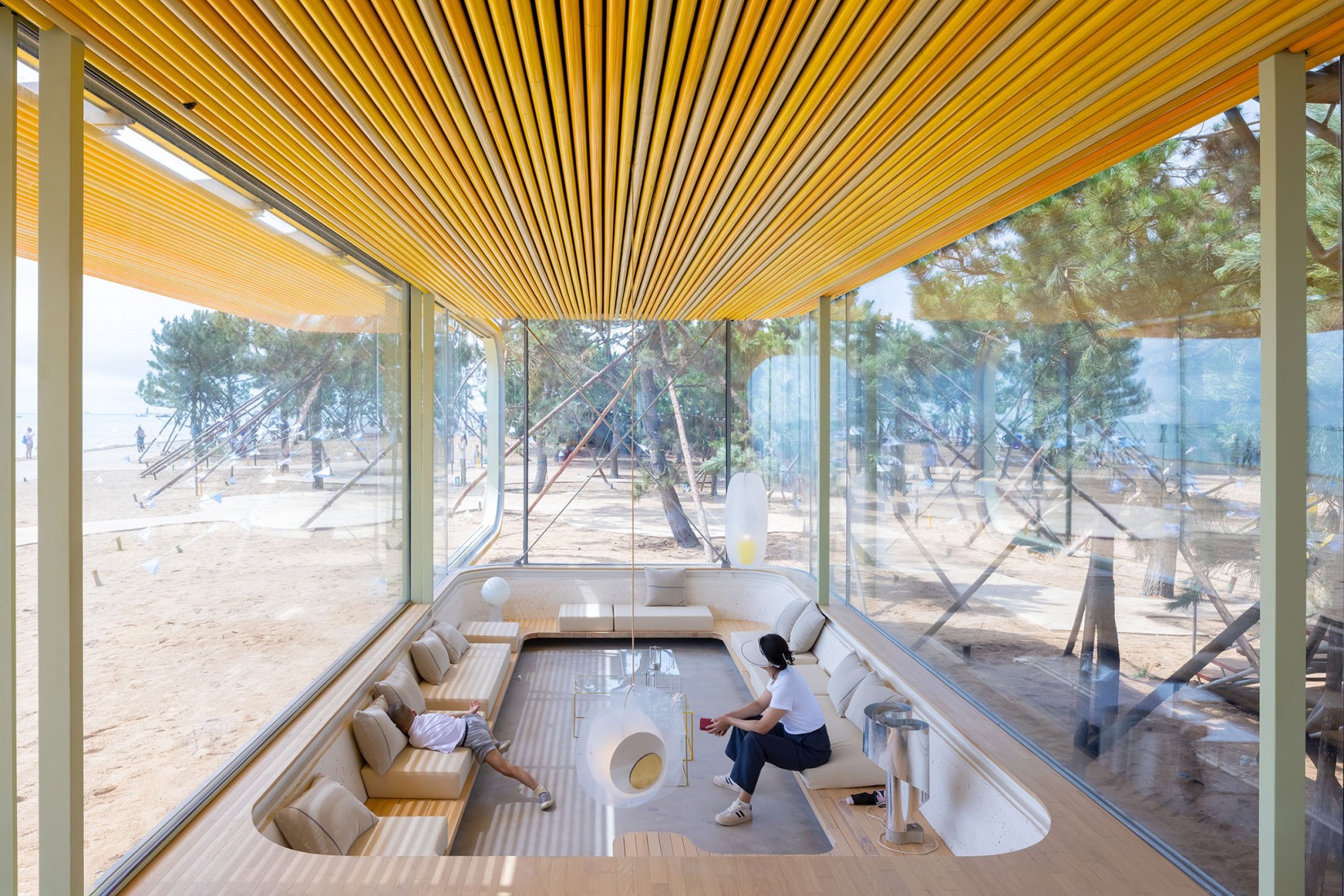 "Chiringuito Café" by SelgasCano. Photograph by Iwan Baan. "Chiringuito Café" by SelgasCano. Photograph by Iwan Baan.