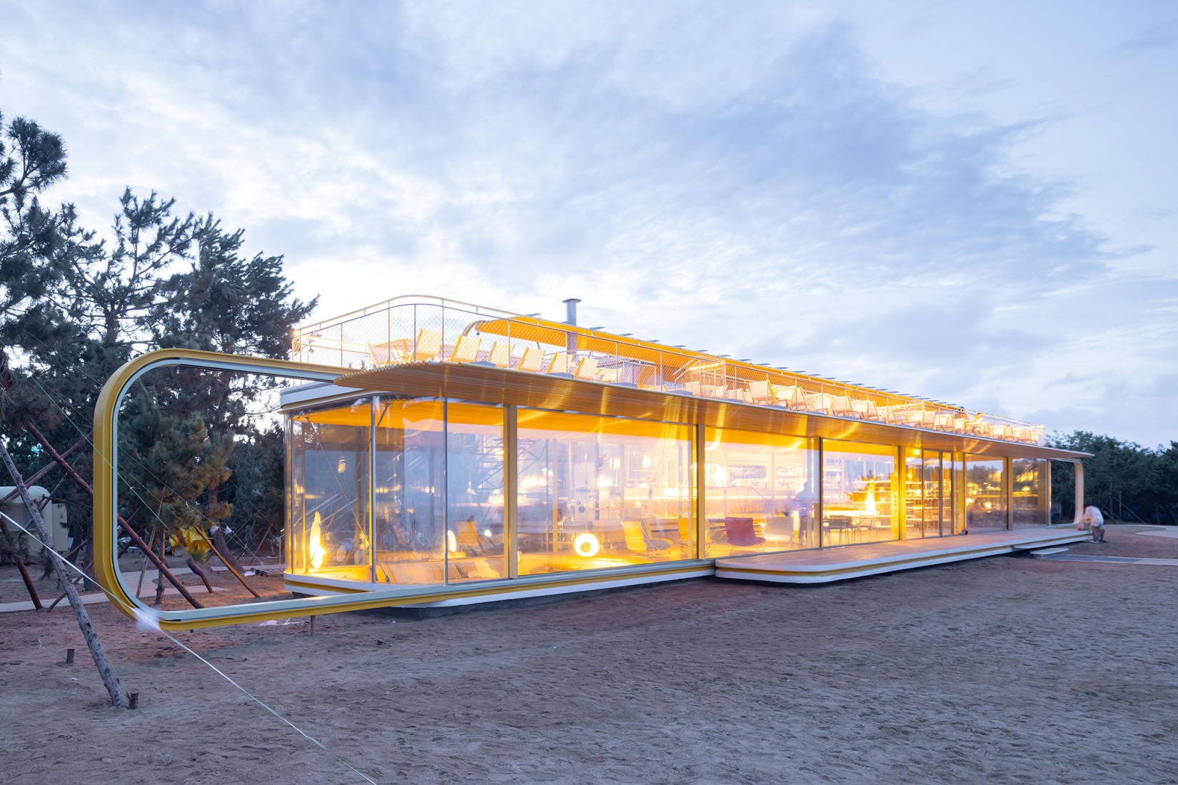 "Chiringuito Café" by SelgasCano. Photograph by Iwan Baan. "Chiringuito Café" by SelgasCano. Photograph by Iwan Baan.