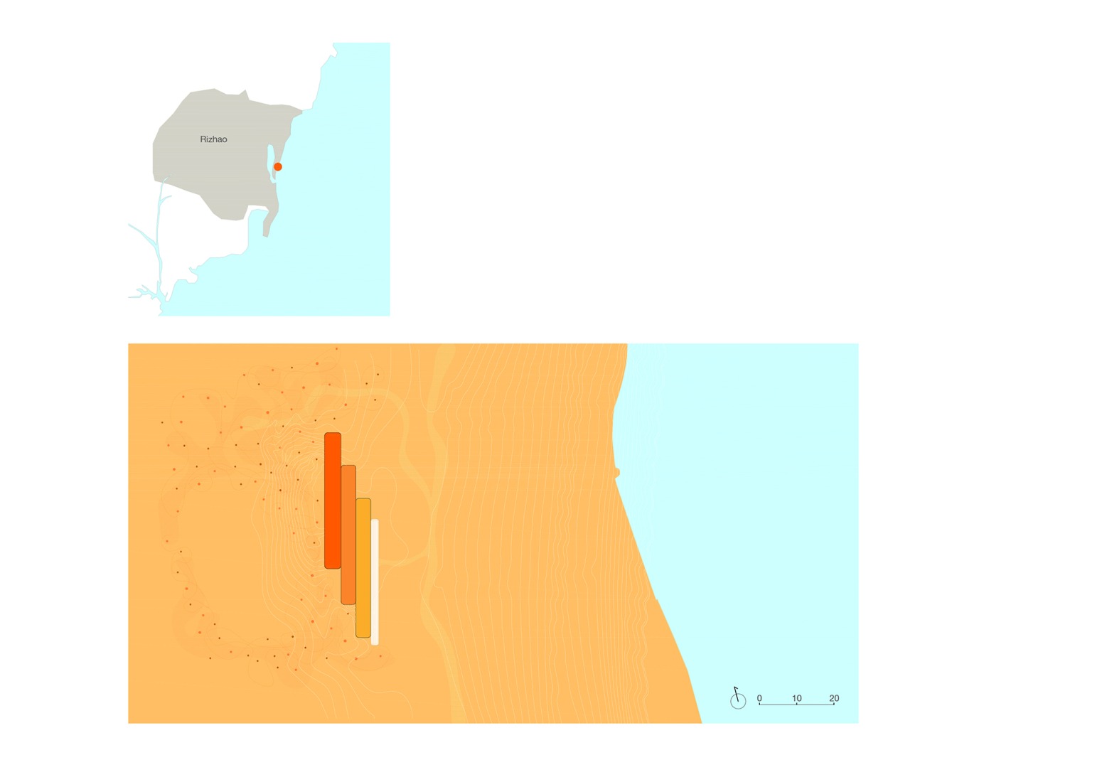 Site plan. "Chiringuito Café" by SelgasCano. Site plan. "Chiringuito Café" by SelgasCano.