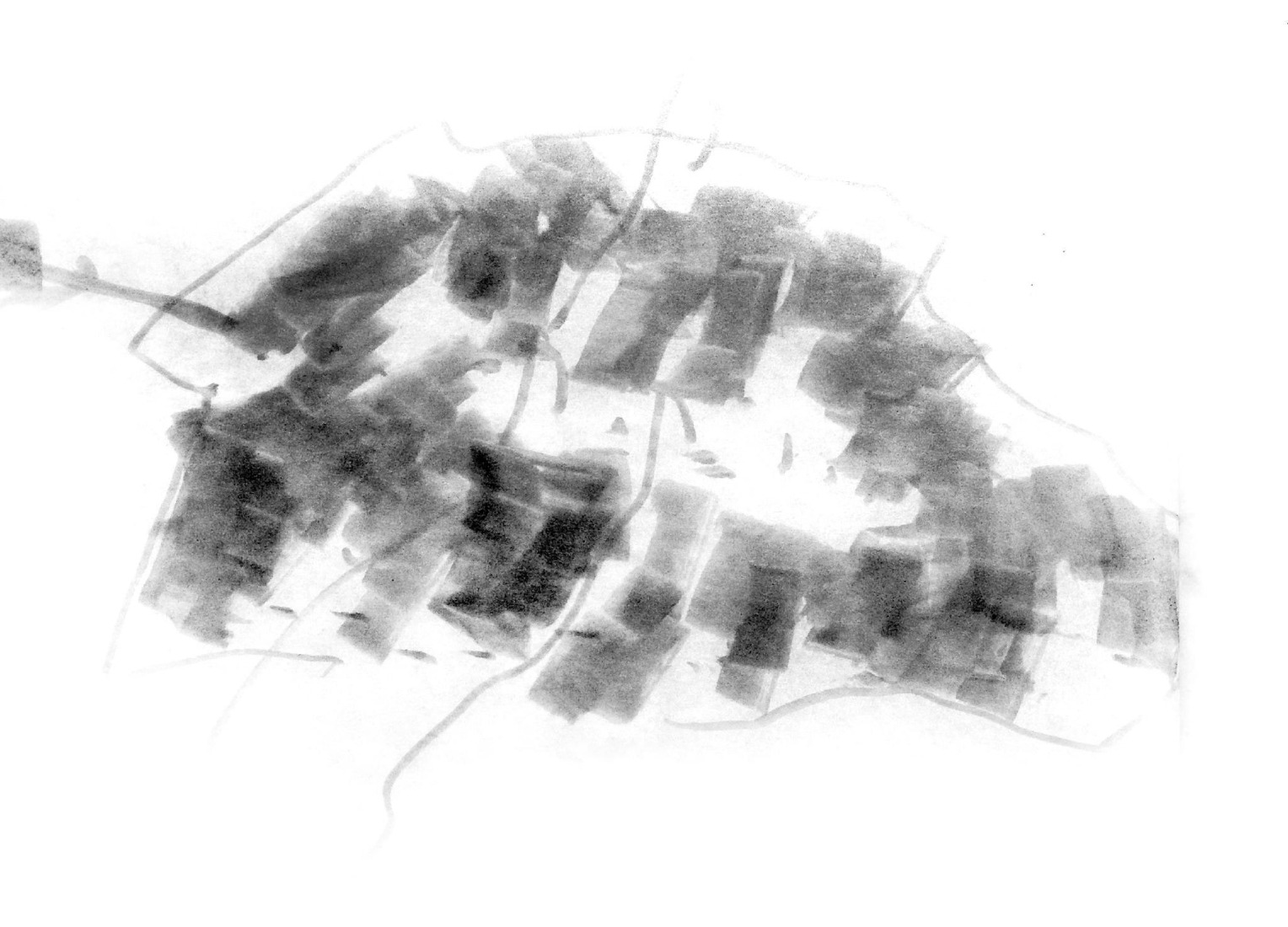 Sketch. Xiao Feng Art Museum by ZAO / standardarchitecture. 