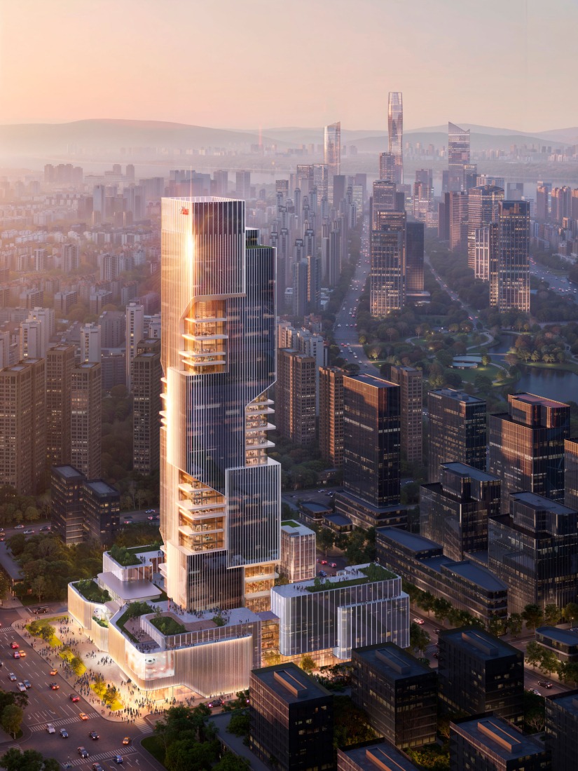 Visualización. JD Beacon por Büro Ole Scheeren.