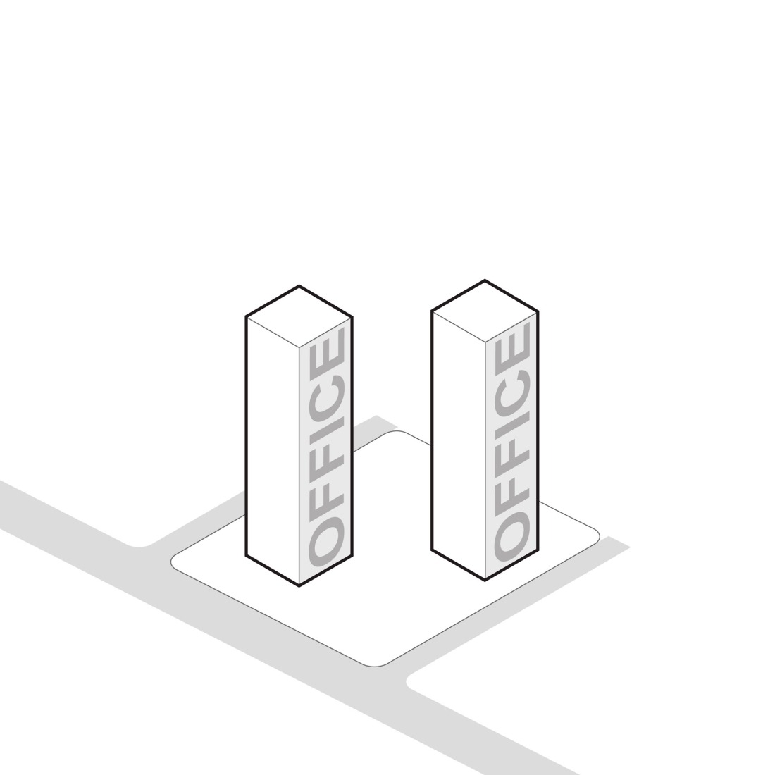 Diagrama. JD Beacon por Büro Ole Scheeren.
