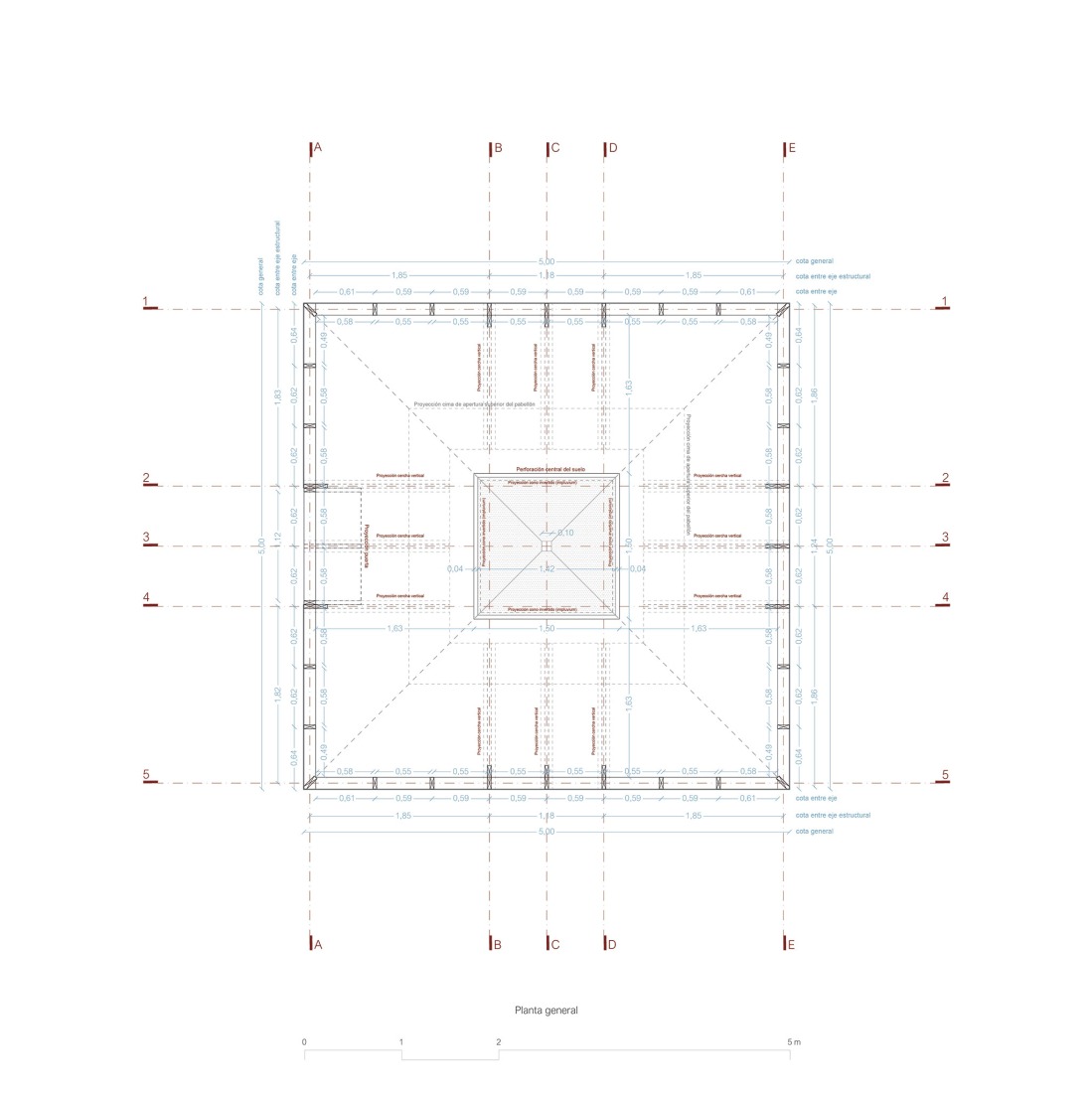 General floor plan. COMPLUVIUM by P + S  Estudio de Arquitectura.