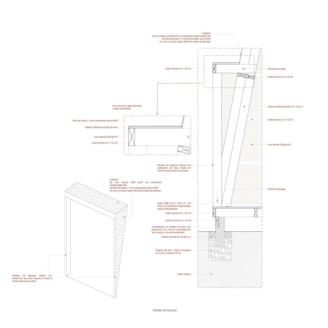 Constructions details. COMPLUVIUM by P + S  Estudio de Arquitectura.