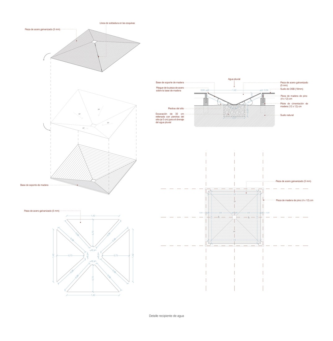 Constructions details. COMPLUVIUM by P + S  Estudio de Arquitectura.