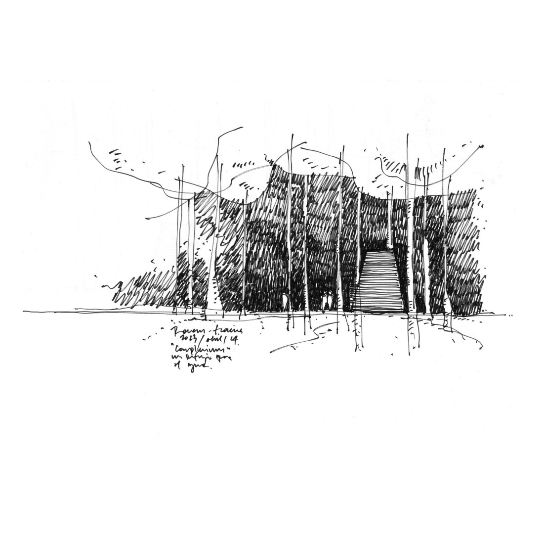 Sketch. COMPLUVIUM by P + S  Estudio de Arquitectura.