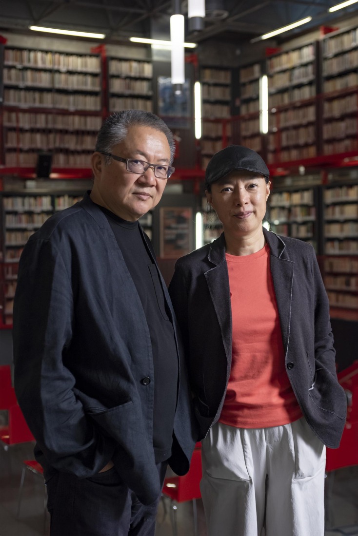Wang Shu y Lu Wenyu. Fotografía de ASAC Matteo Losurdo. Imagen cortesía de La Bienal de Venecia.