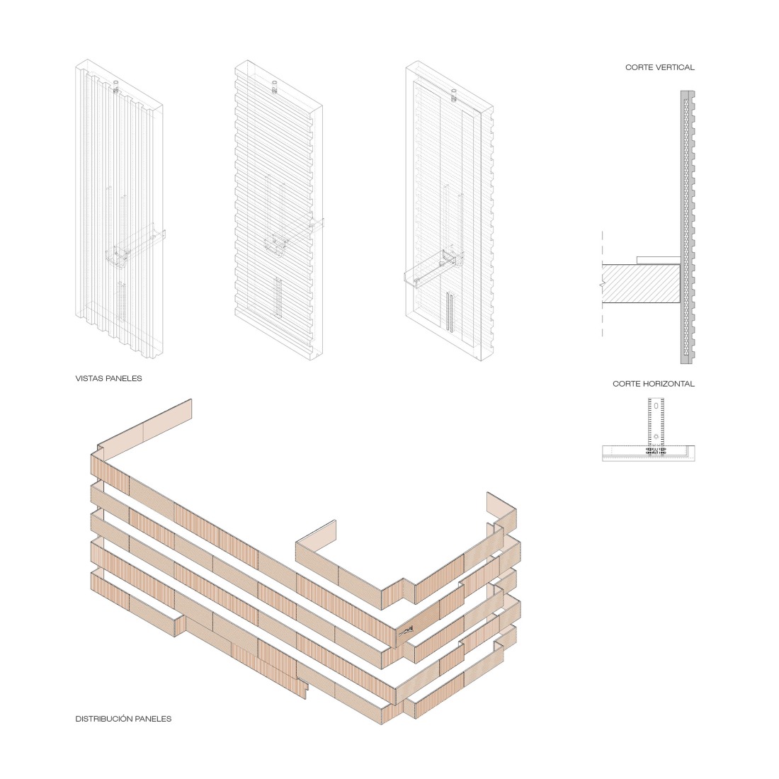 Prefabricated system. Magno Building by Javier Prieto Arquitectos.