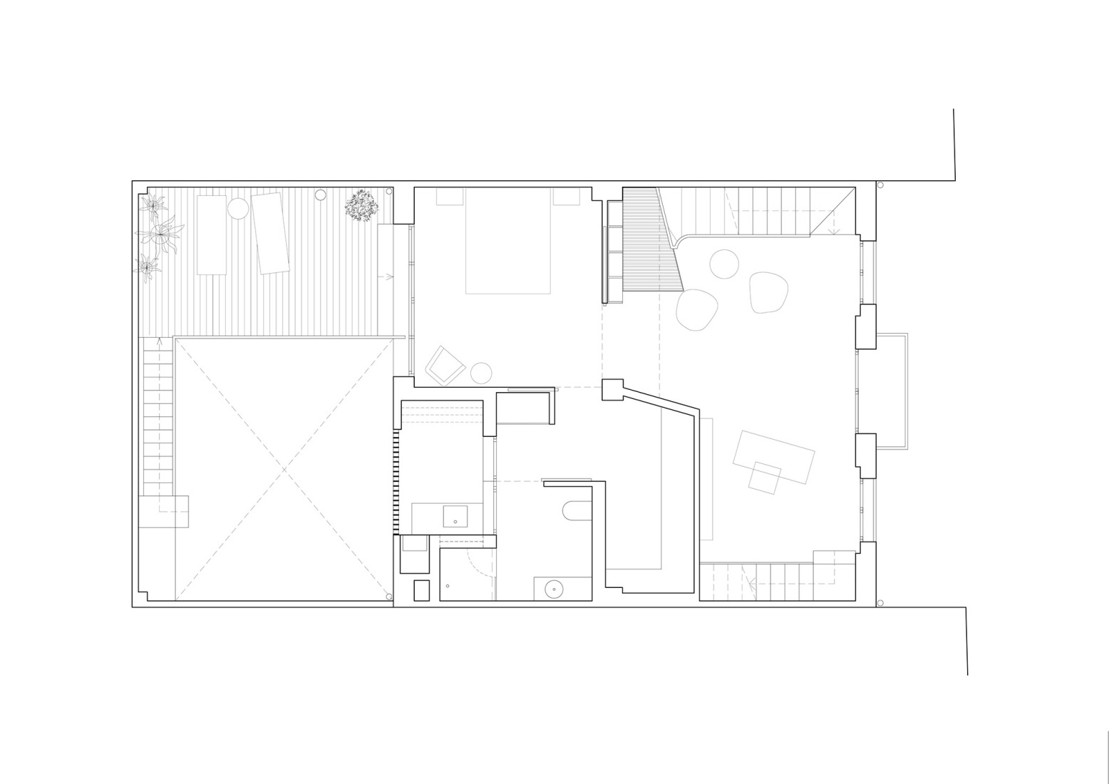 Plano de primera planta. Casa del filósofo por José Costa. 