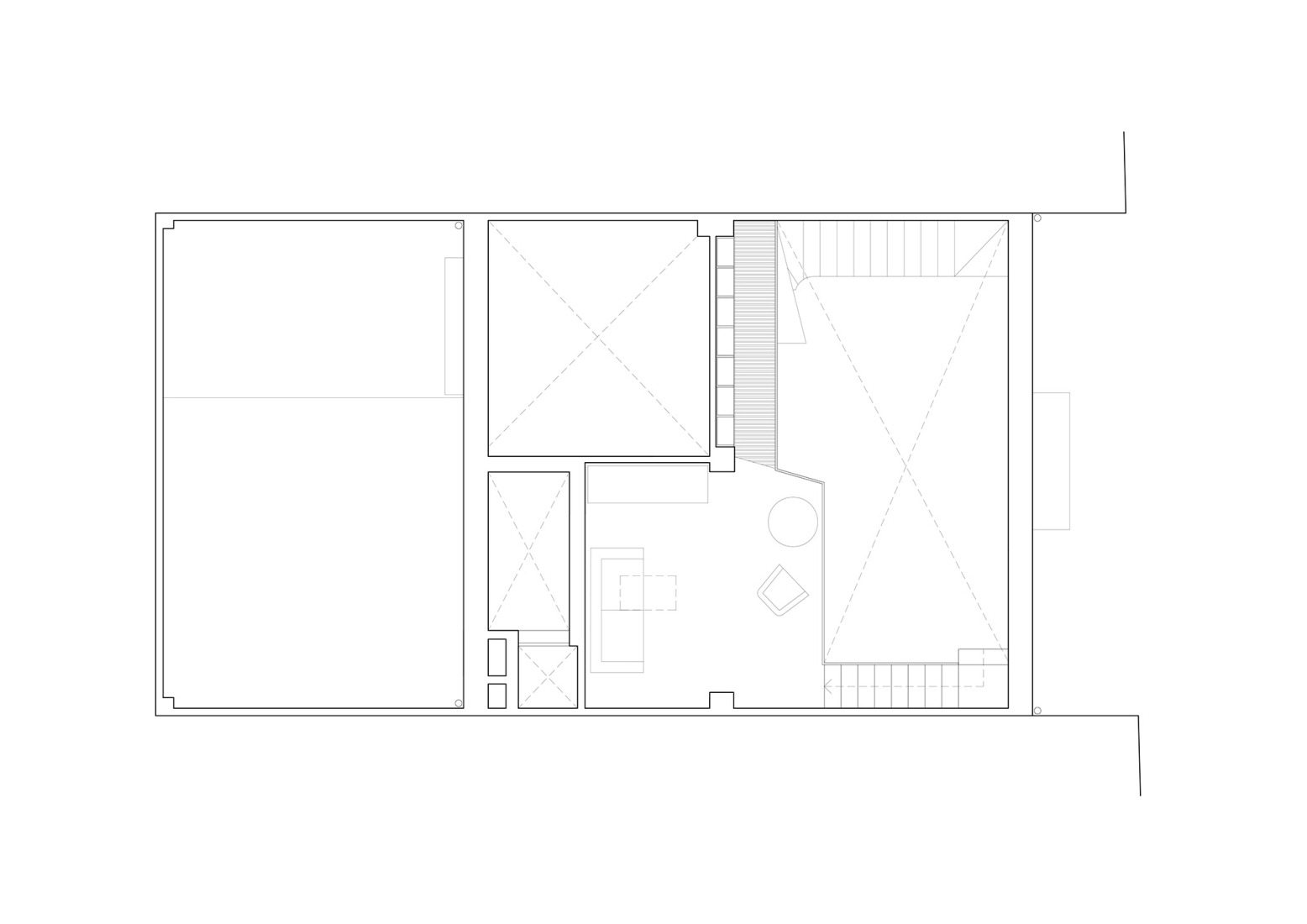 Planta de altillo. Casa del filósofo por José Costa.