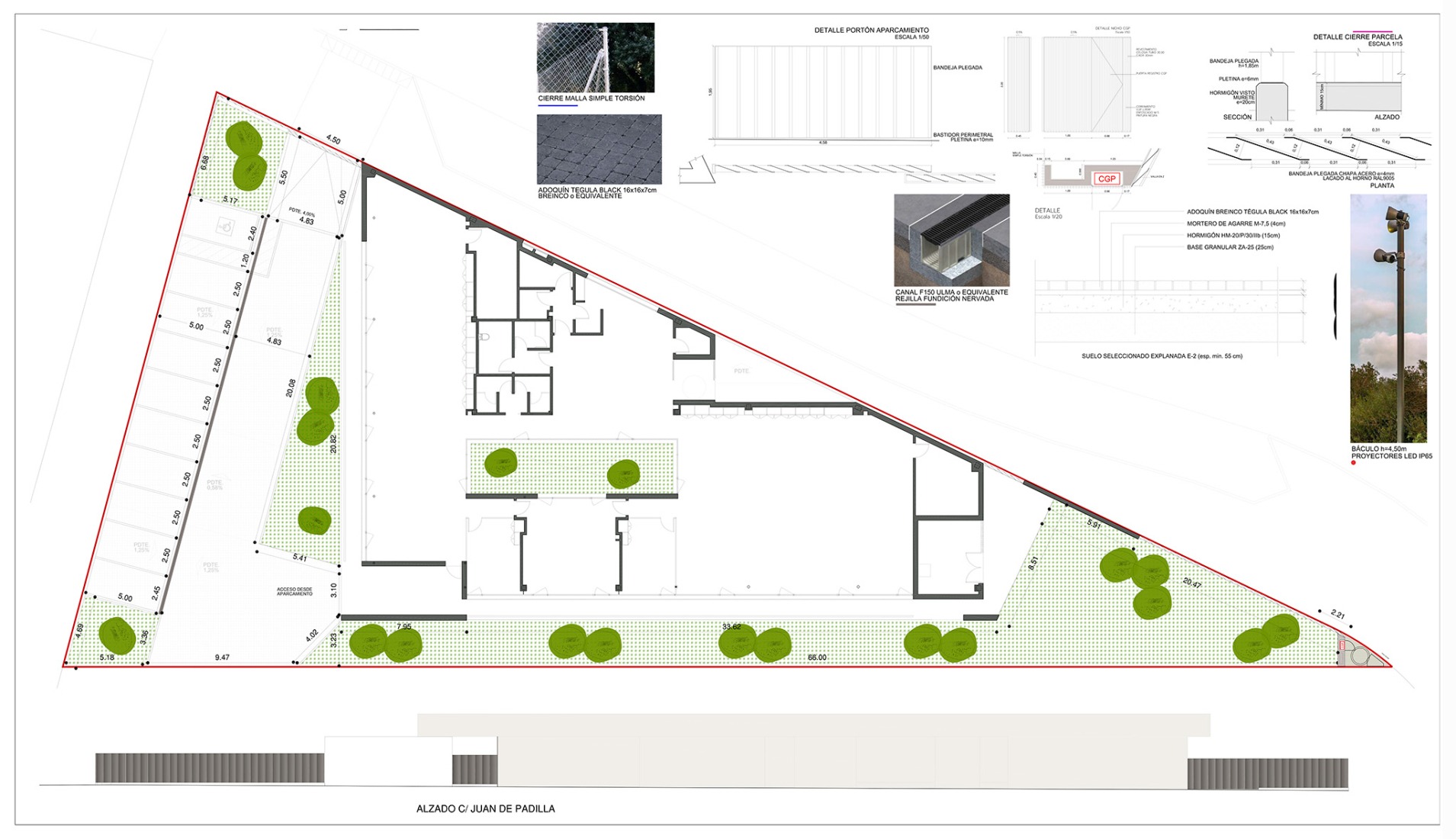Plano de situación. Edificio para ECYL y SEPE por Marcos Rico Arquitectos. 