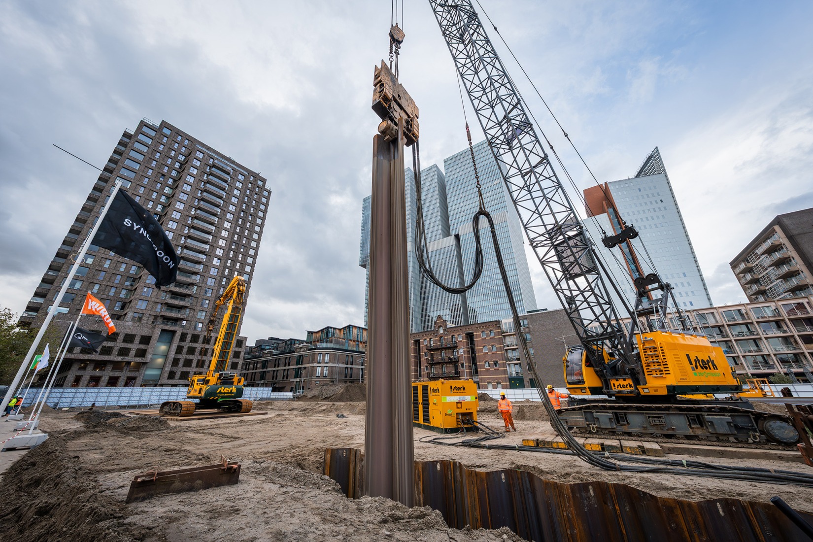 Comienzo de la construcción. The Sax por MVRDV. Imágenes cortesía por BPD, MVRDV.