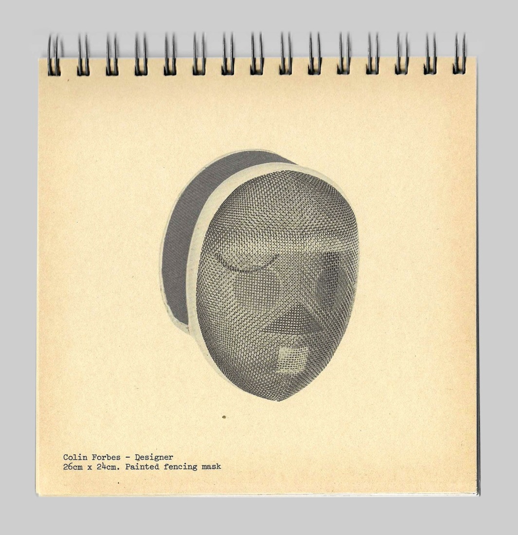 Dibujo- Colin Forbes. «Theo Crosby: 100 vidas». Imagen cortesía por Pentagram’s Osh Gallery.