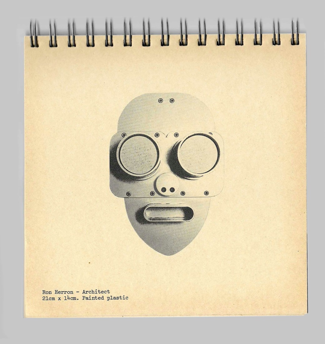 Dibujo- Ron Herron. «Theo Crosby: 100 vidas». Imagen cortesía por Pentagram’s Osh Gallery.