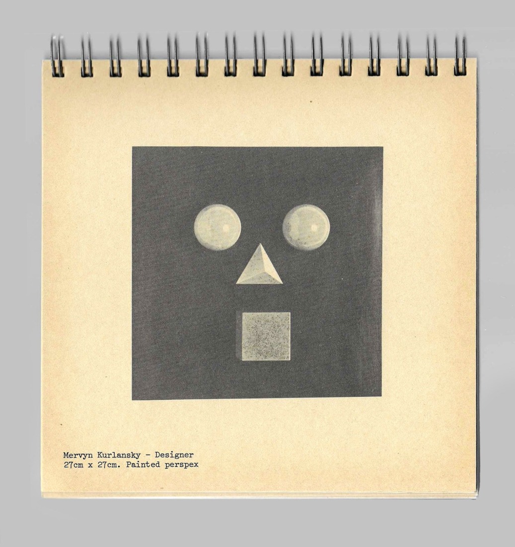 Dibujo- Mervyn Kurlansky. «Theo Crosby: 100 vidas». Imagen cortesía por Pentagram’s Osh Gallery.