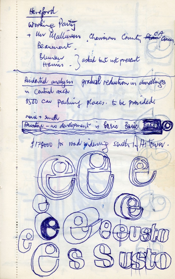 Cuaderno. «Theo Crosby: 100 vidas». Imagen cortesía por Pentagram’s Osh Gallery.