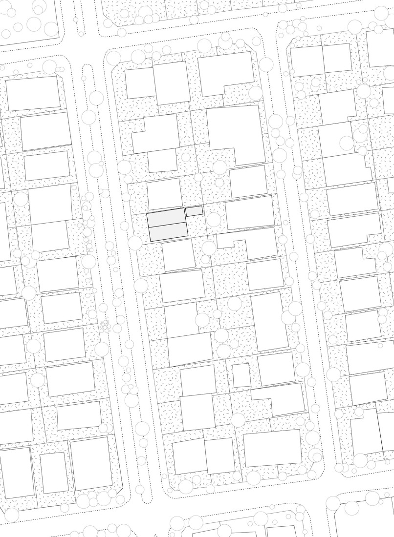 Site plan. ZA House by Rodrigo Valenzuela Jerez.