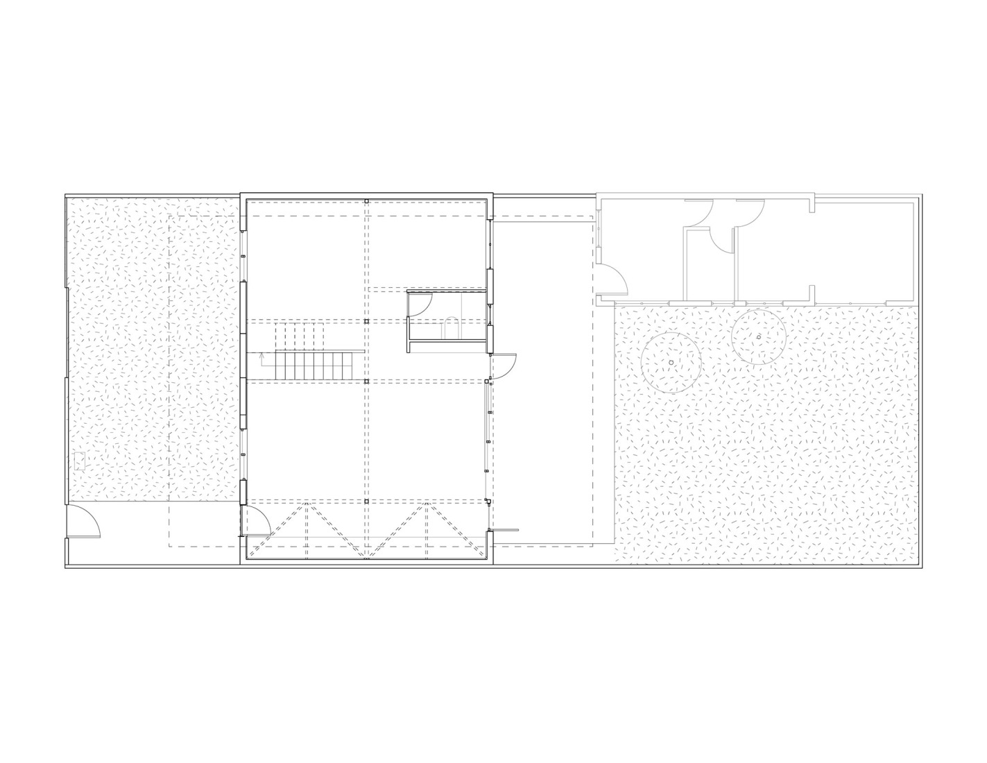 Ground floor plan. ZA House by Rodrigo Valenzuela Jerez.