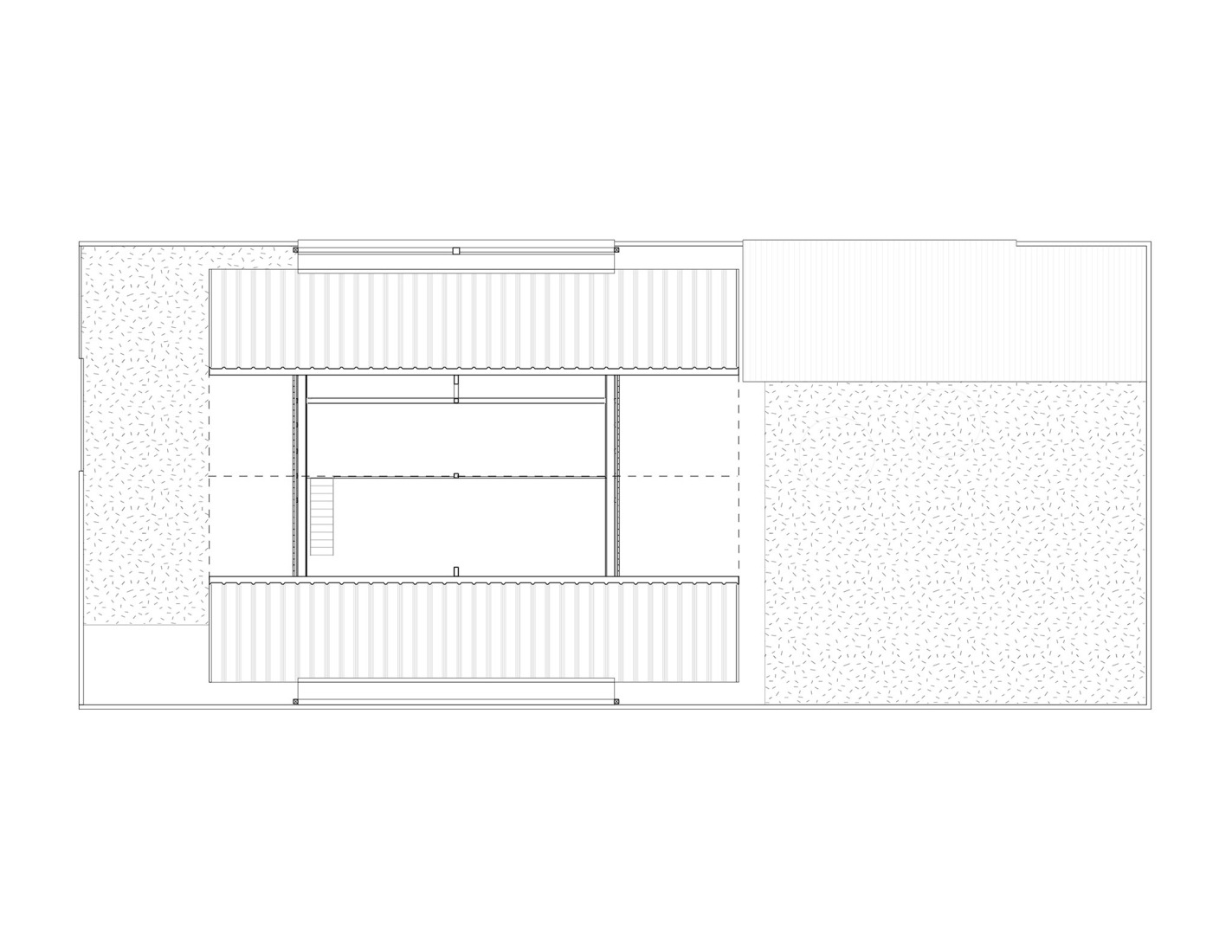 Second floor plan. ZA House by Rodrigo Valenzuela Jerez.