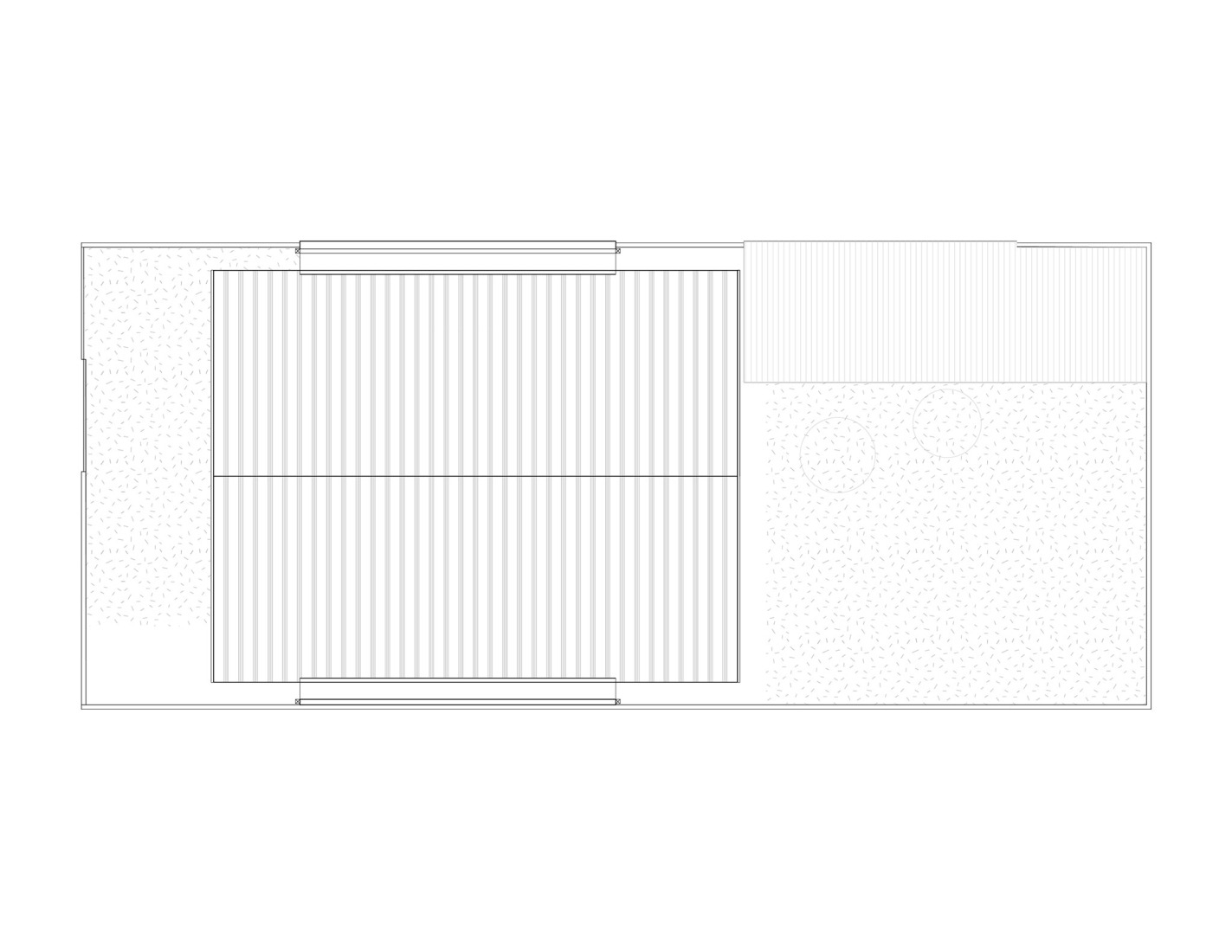 Roof plan. ZA House by Rodrigo Valenzuela Jerez.