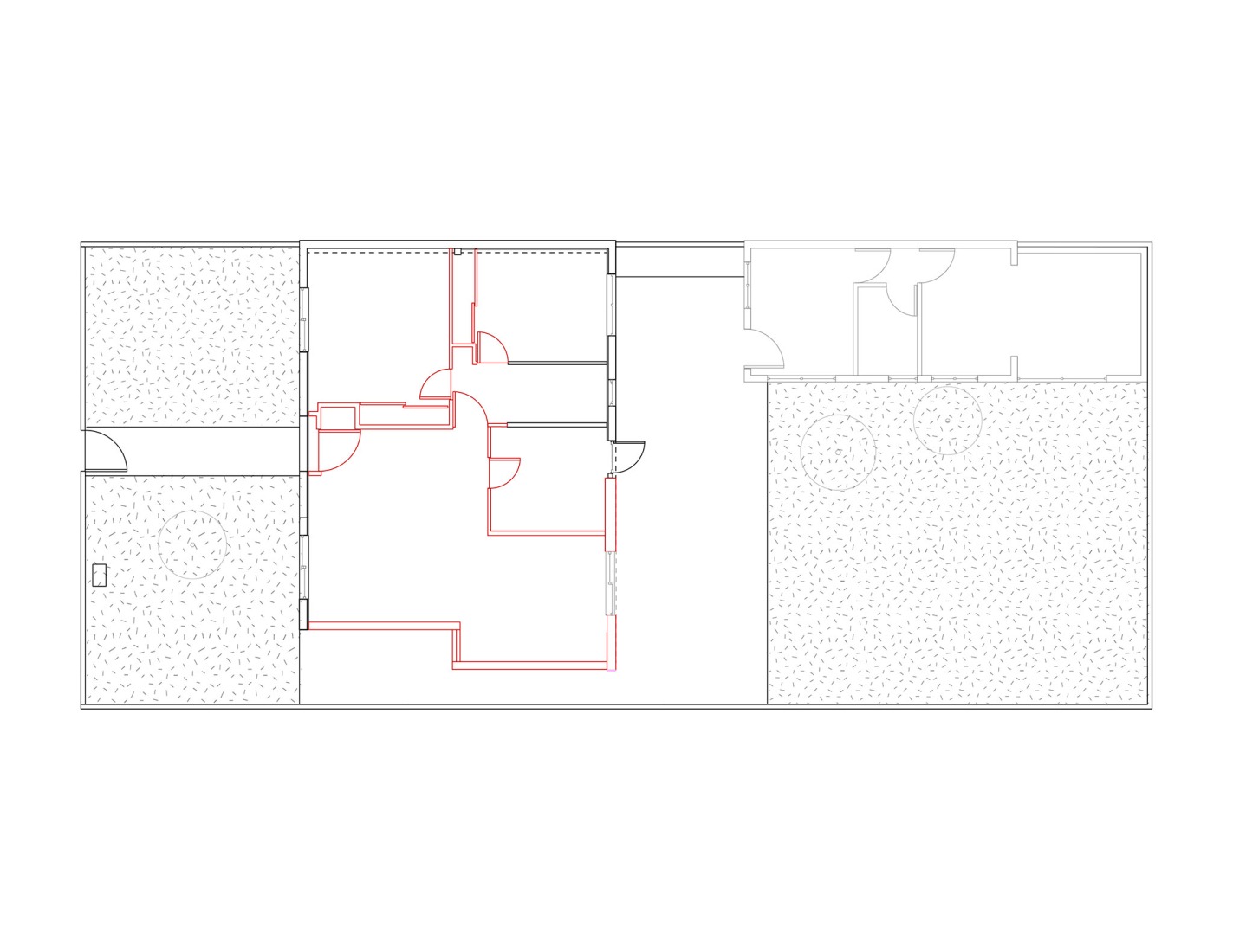 Previous state plan. ZA House by Rodrigo Valenzuela Jerez.