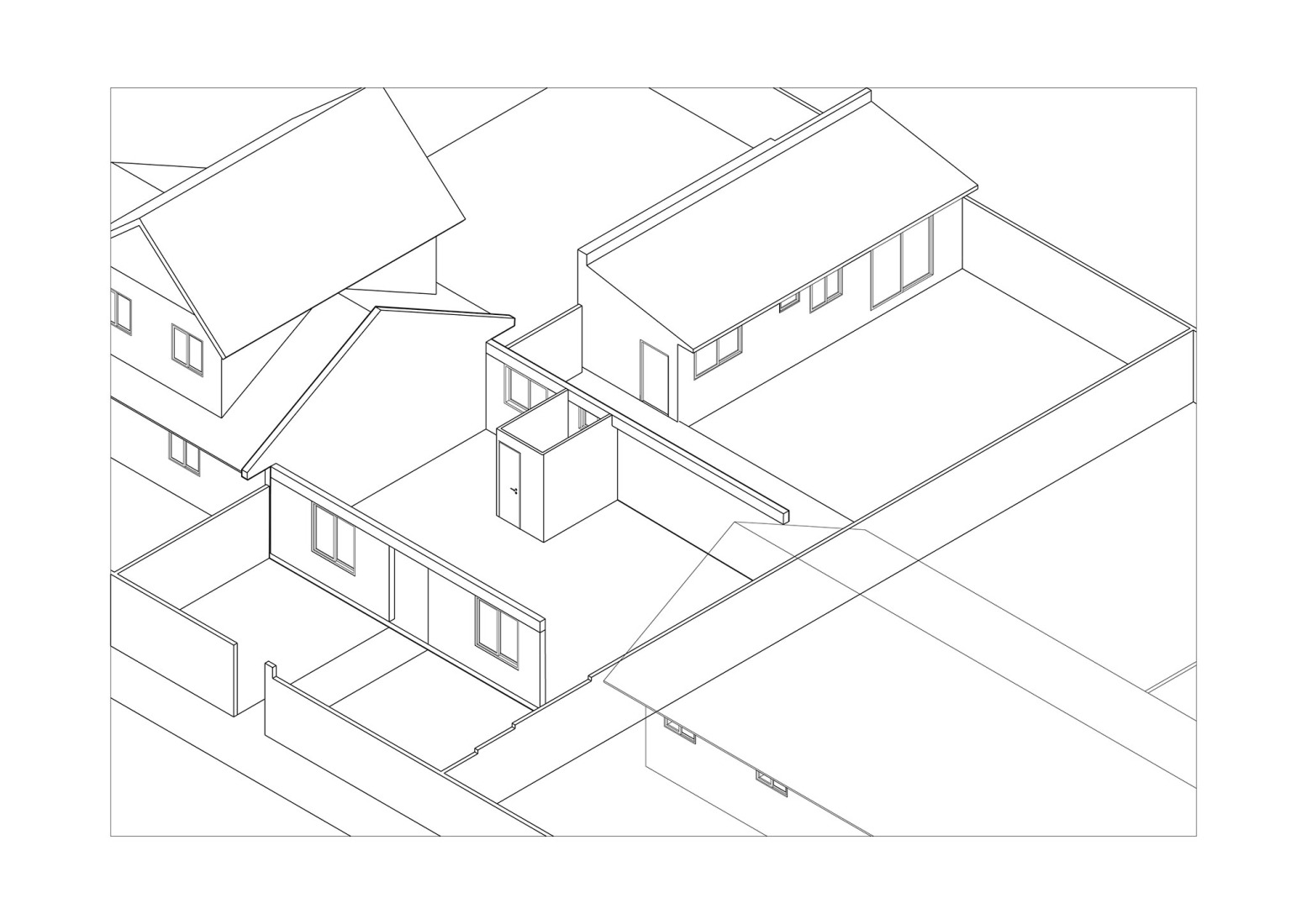 Axonometry. ZA House by Rodrigo Valenzuela Jerez.