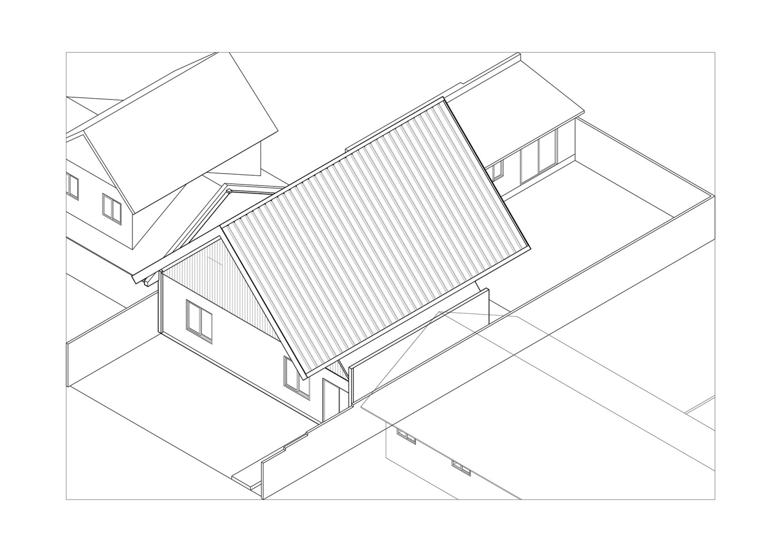 Axonometry. ZA House by Rodrigo Valenzuela Jerez.