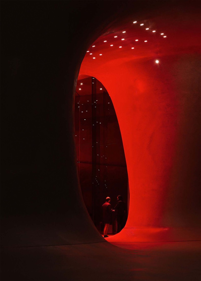 Rendering. New Düsseldorf opera house by Snøhetta. Image by Mir.