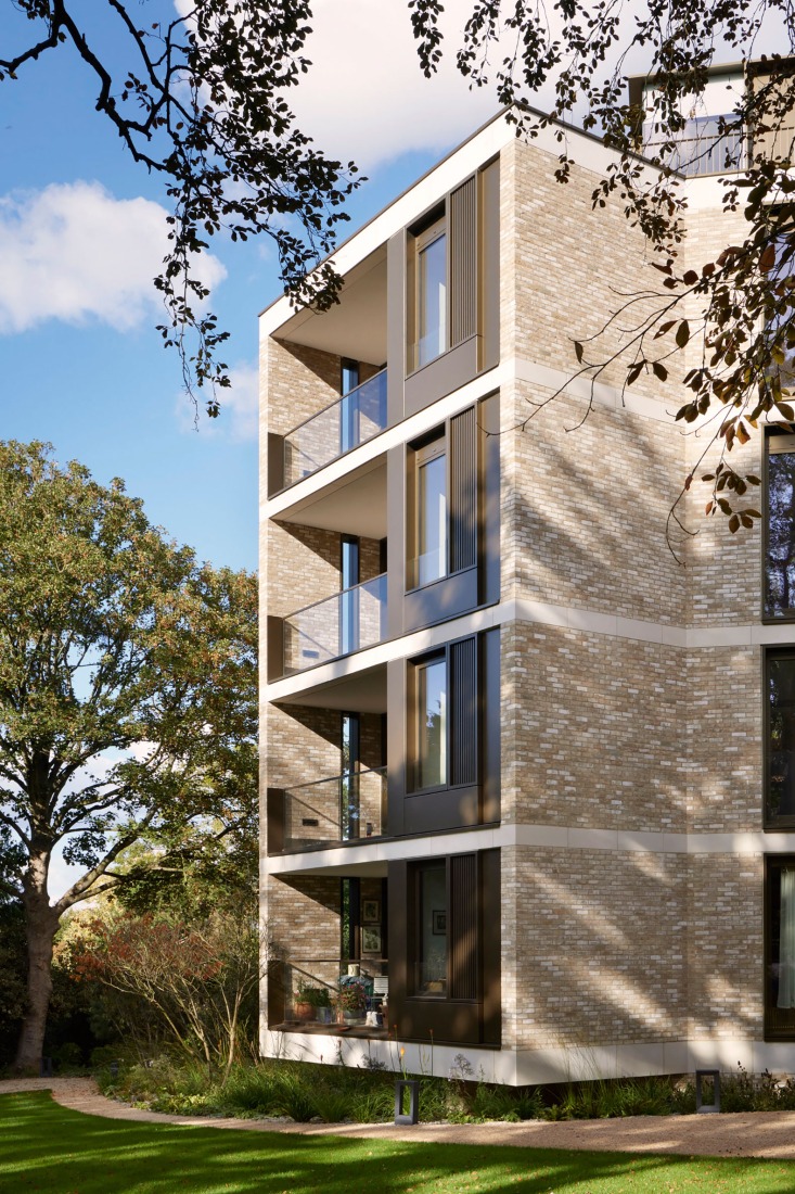 "The Oren" residential complex by Stanton Williams. Photograph by Jack  Hobhouse.