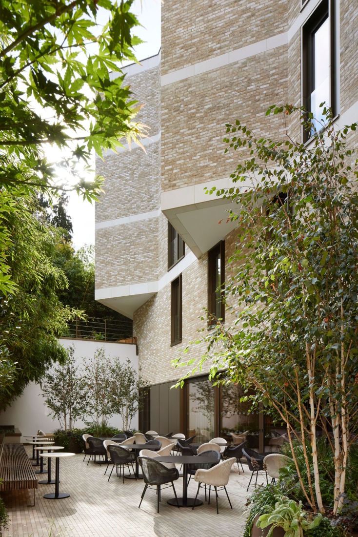 "The Oren" residential complex by Stanton Williams. Photograph by Jack  Hobhouse.