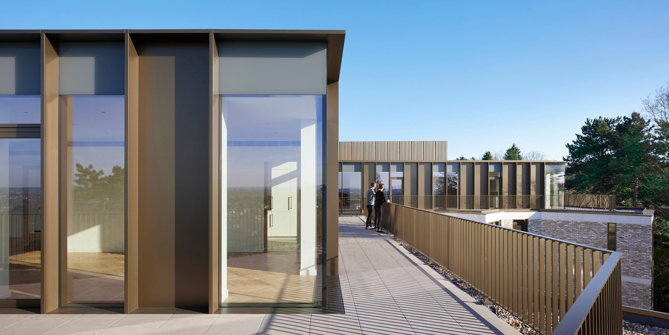 "The Oren" residential complex by Stanton Williams. Photograph by Jack  Hobhouse.