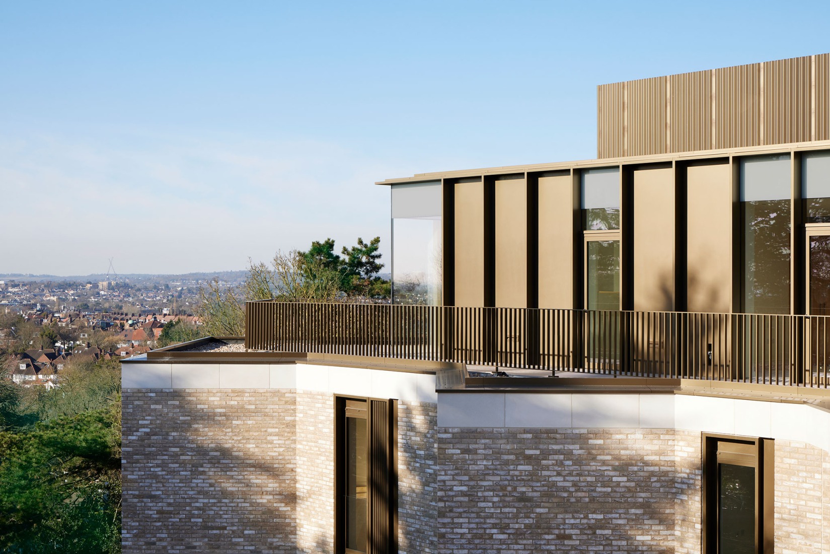 "The Oren" residential complex by Stanton Williams. Photograph by Jack  Hobhouse.