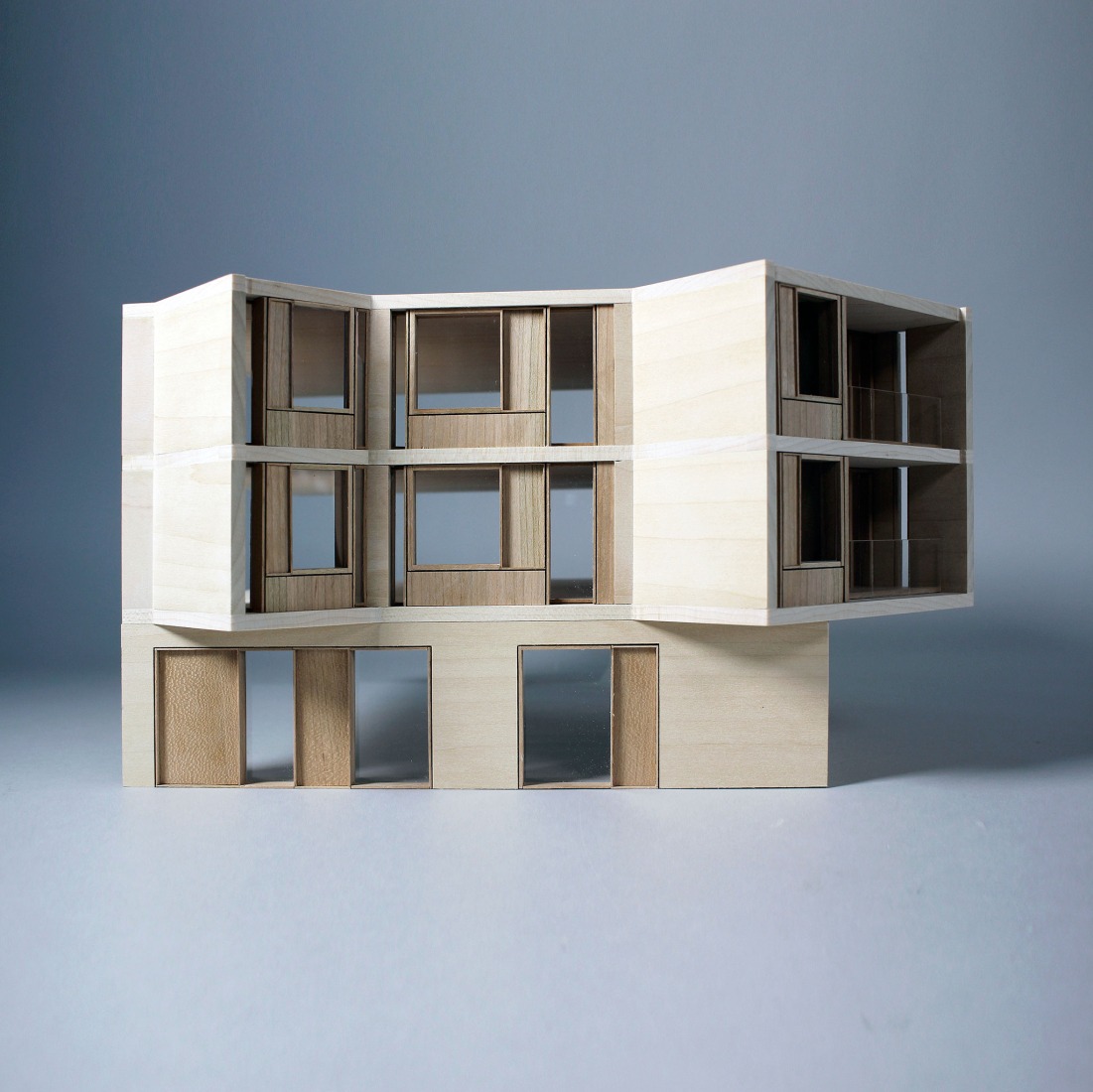 Model. "The Oren" residential complex by Stanton Williams.