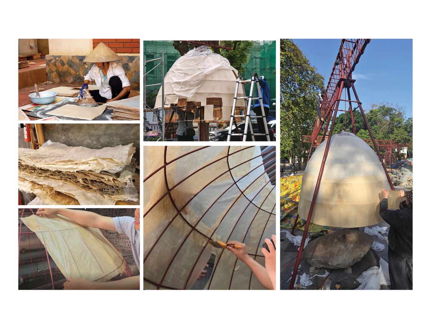 Construcción del Pabellón T10A por ODDO architects. Fotografía por Trieu Chien.