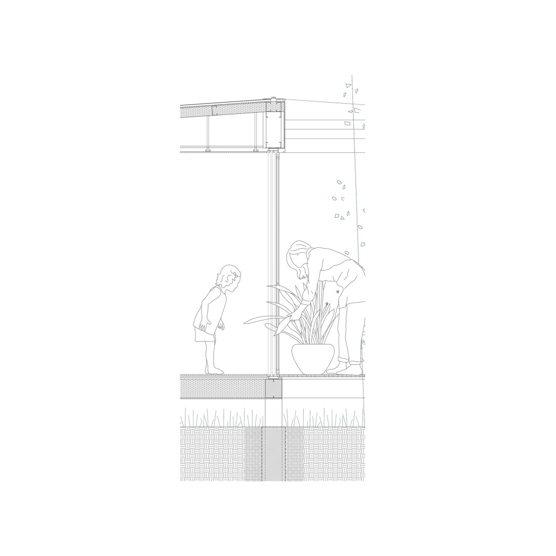 Detalle constructivo. «Casa Tangram» por Bioma.