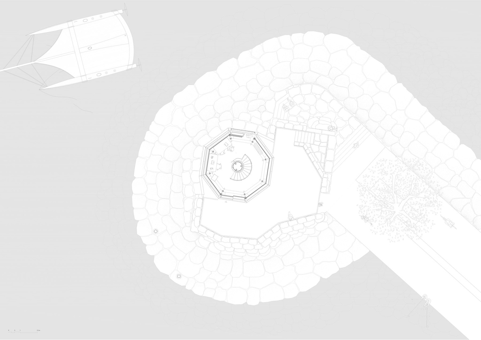 Ground floor plan. Phare by Bureau.  