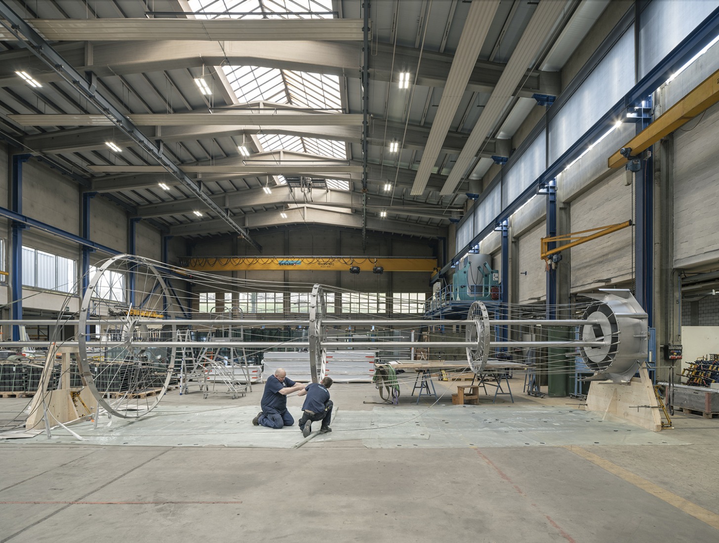Construction process. Phare by Bureau. Photograph by Dylan Perrenoud. 