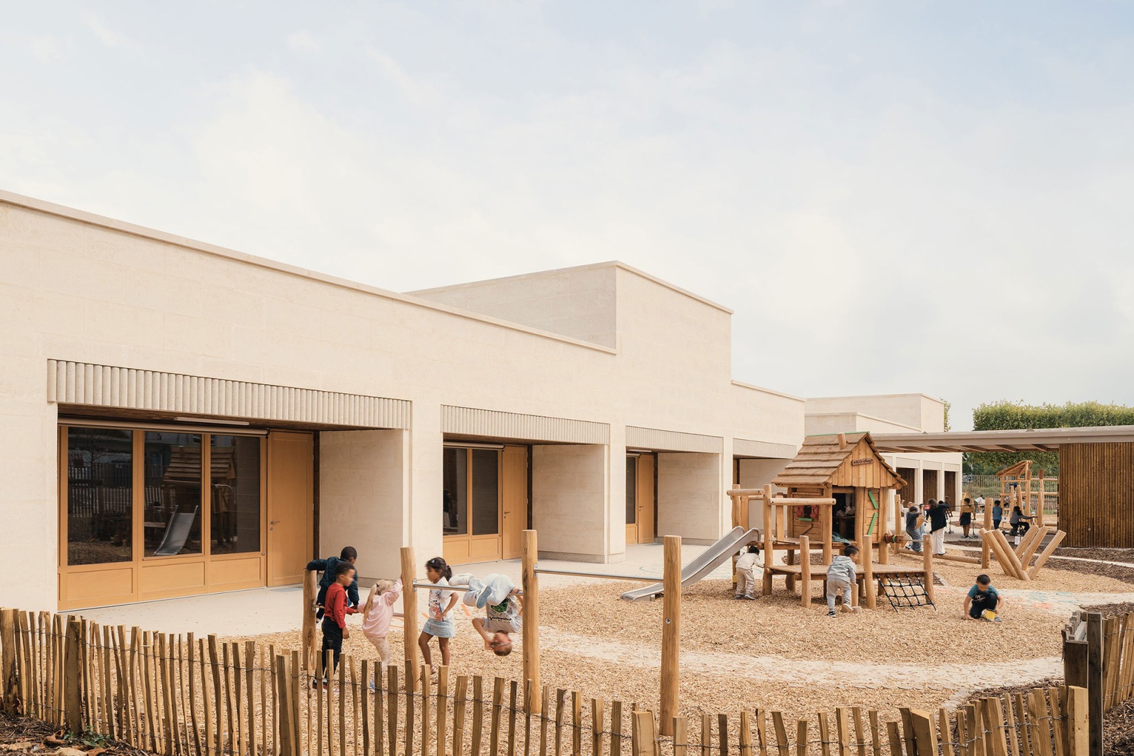 Simone Veil School Complex by Le Penhuel et Associés. Photograph by Vladimir de Mollerat du Jeu.