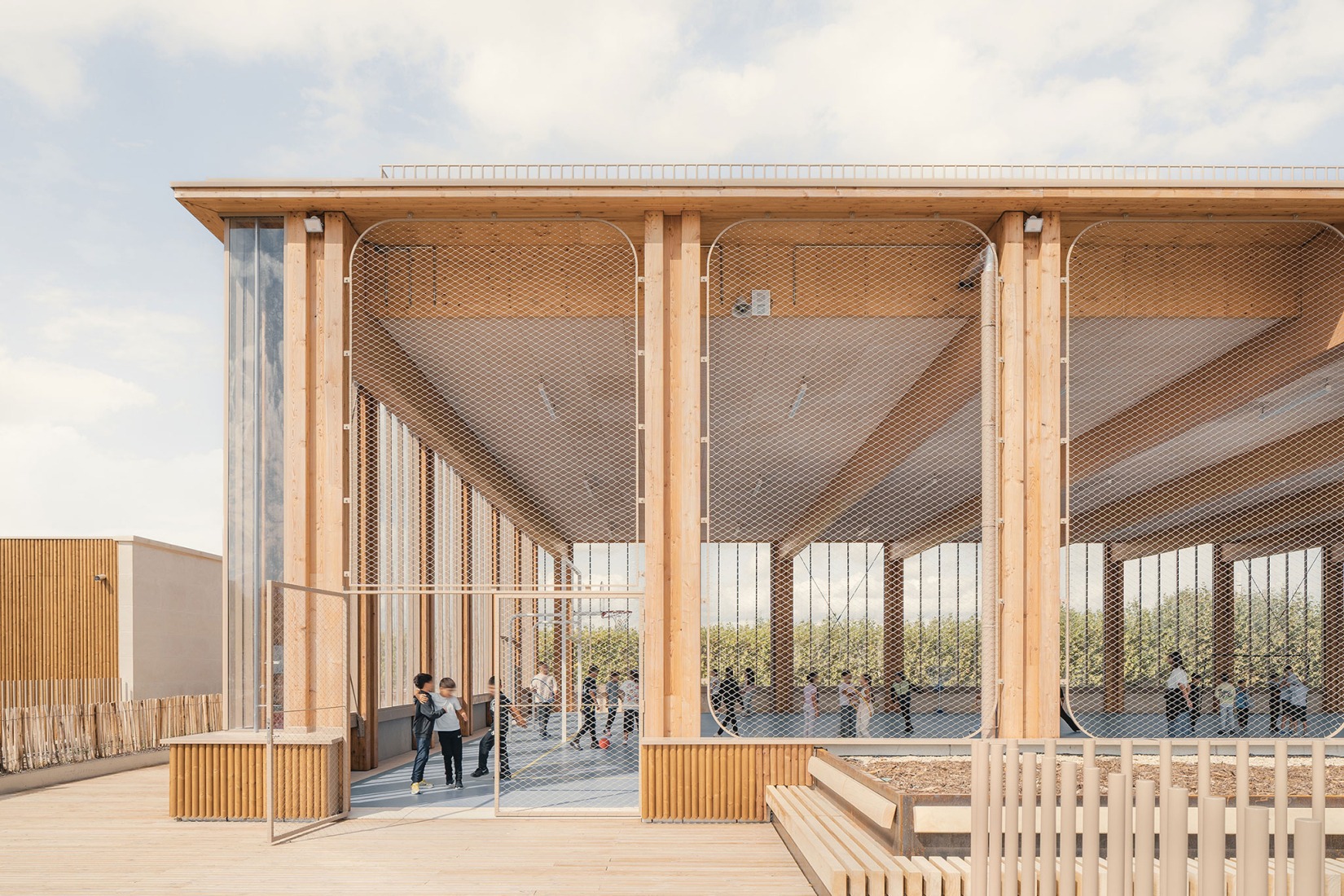 Simone Veil School Complex by Le Penhuel et Associés. Photograph by Vladimir de Mollerat du Jeu.