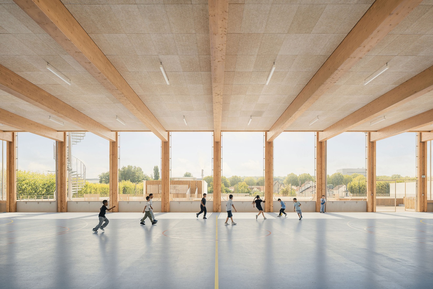 Simone Veil School Complex by Le Penhuel et Associés. Photograph by Vladimir de Mollerat du Jeu.