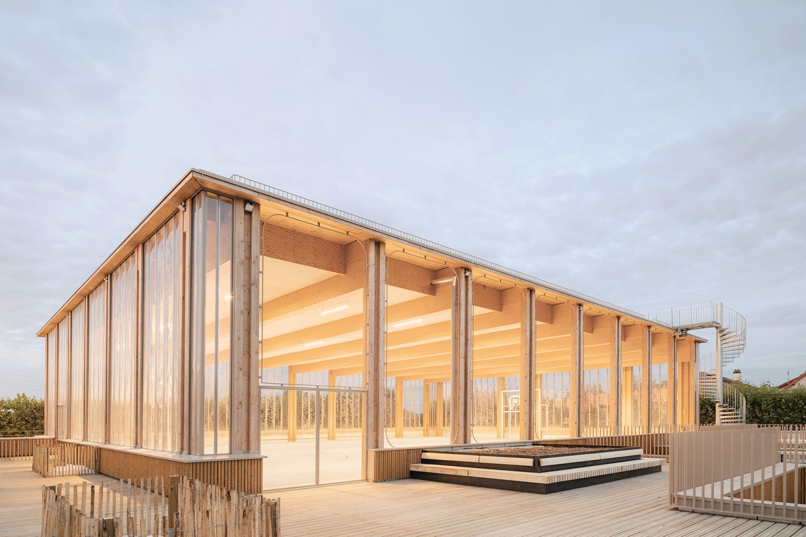 Simone Veil School Complex by Le Penhuel et Associés. Photograph by Vladimir de Mollerat du Jeu.